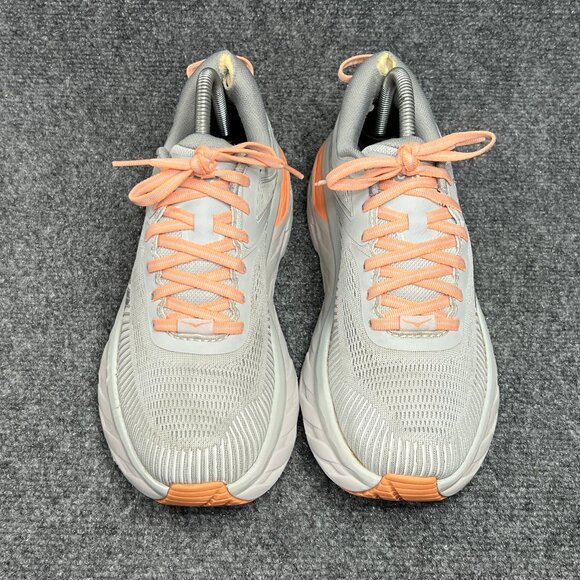 Hoka Bondi 7 Running Shoes Women's Size 8.5 Grey Athletic Training Run Sneakes - Picture 3 of 13